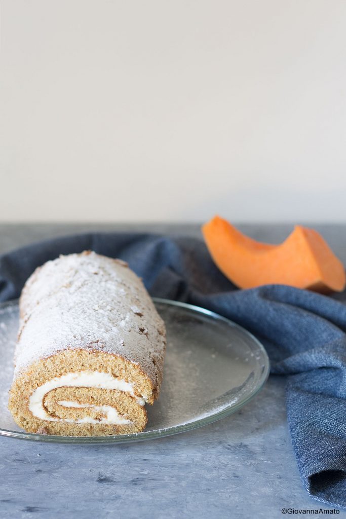 Rotolo-zucca-ganache-cioccolato-bianco